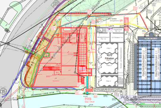 Ausbau ARA Flos Etappe Erweiterung Filtration